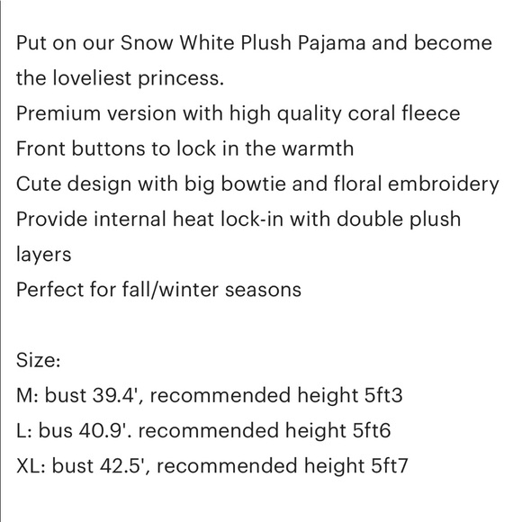 Snow White Plush Robe - Picture 3 of 8